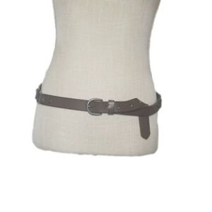 Women's Belt Brown‎ And Silver